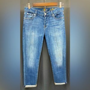 7 For All Mankind Womens Josefina Boyfriend Jeans Size 25